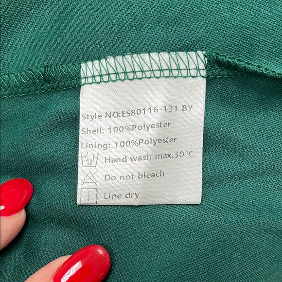 Ever Pretty Green Sleeveless Halter Gown Wedding Guest - Picture 9 of 16